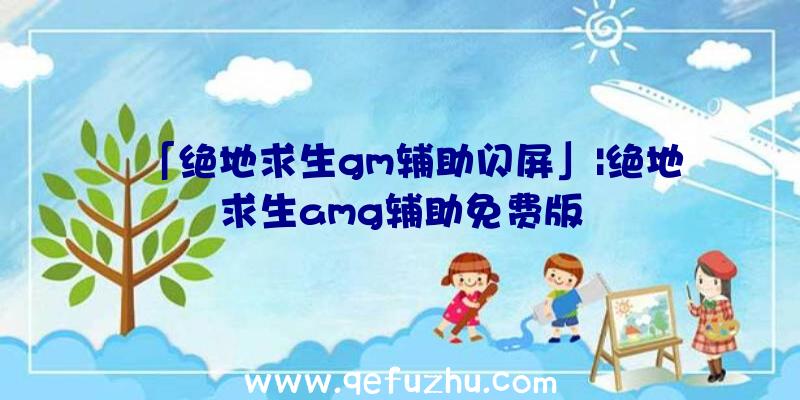「绝地求生gm辅助闪屏」|绝地求生amg辅助免费版